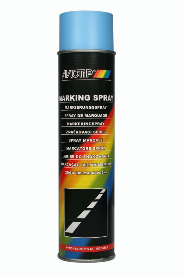 MOTIP MARKERINGSPRAYS HANDMATIG GEBRUIK BLAUW 600ML (1ST)