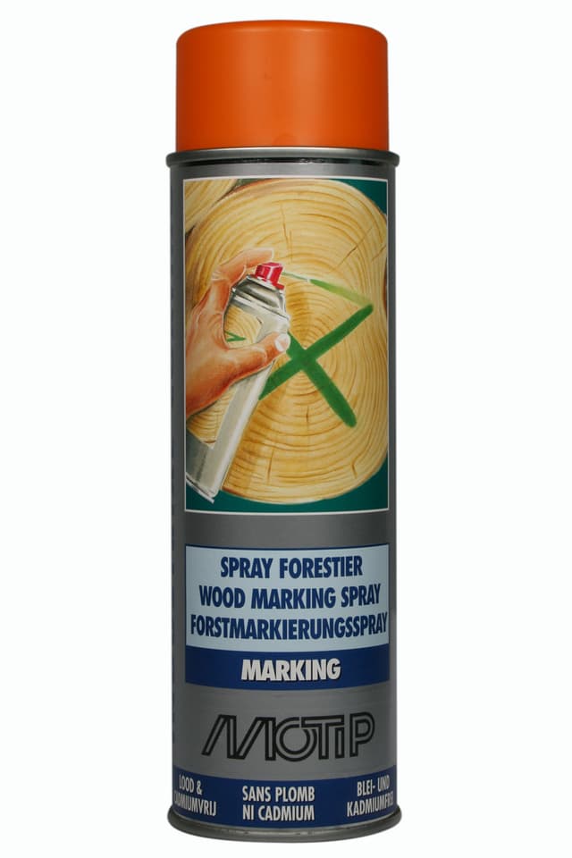 MOTIP WOOD MARKING SPRAY ORANJE 500ML (1ST)