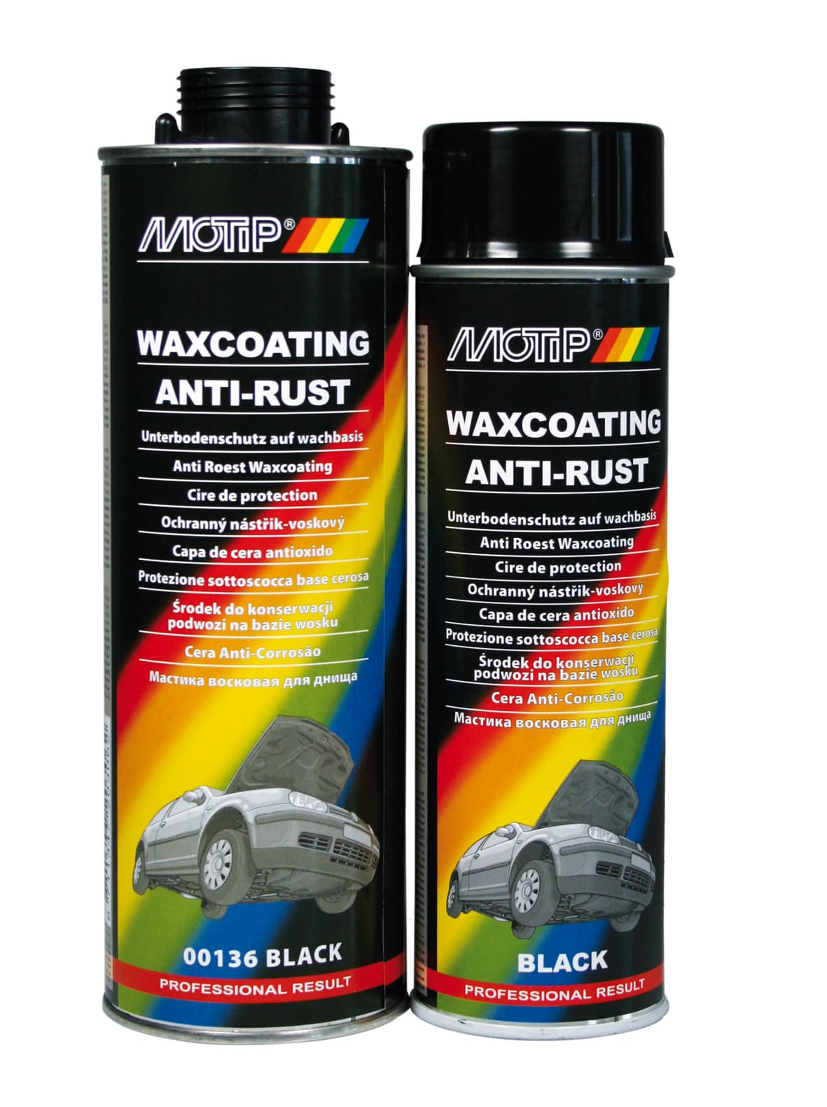 MOTIP UNDERCOATING WAX ZWART ONDERSCHROEF 1000ML (1ST)