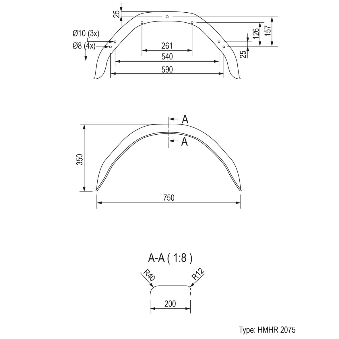 SPATSCHERM METAAL HOEKIG 14 INCH (2075) (1ST)