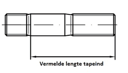 TAPEIND DIN939 8.8 M8X40 (10ST)